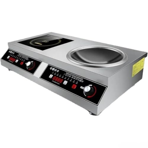 電磁調理器 高出力5000W スマートレンジ Dearolling ホテル厨房機器 スクール用調理器具 電子レンジ機能付き 迅速加熱 温度調節可能 省エネ設計 耐久性抜群 安全保護機能 多段階火力調整 大型調理器具 プロ仕様 (3500W,A)